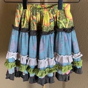 Matilda Jane Ava Tutu Skirt Girls Size 8 Ruffle Tiered Boho Twirl Skirt